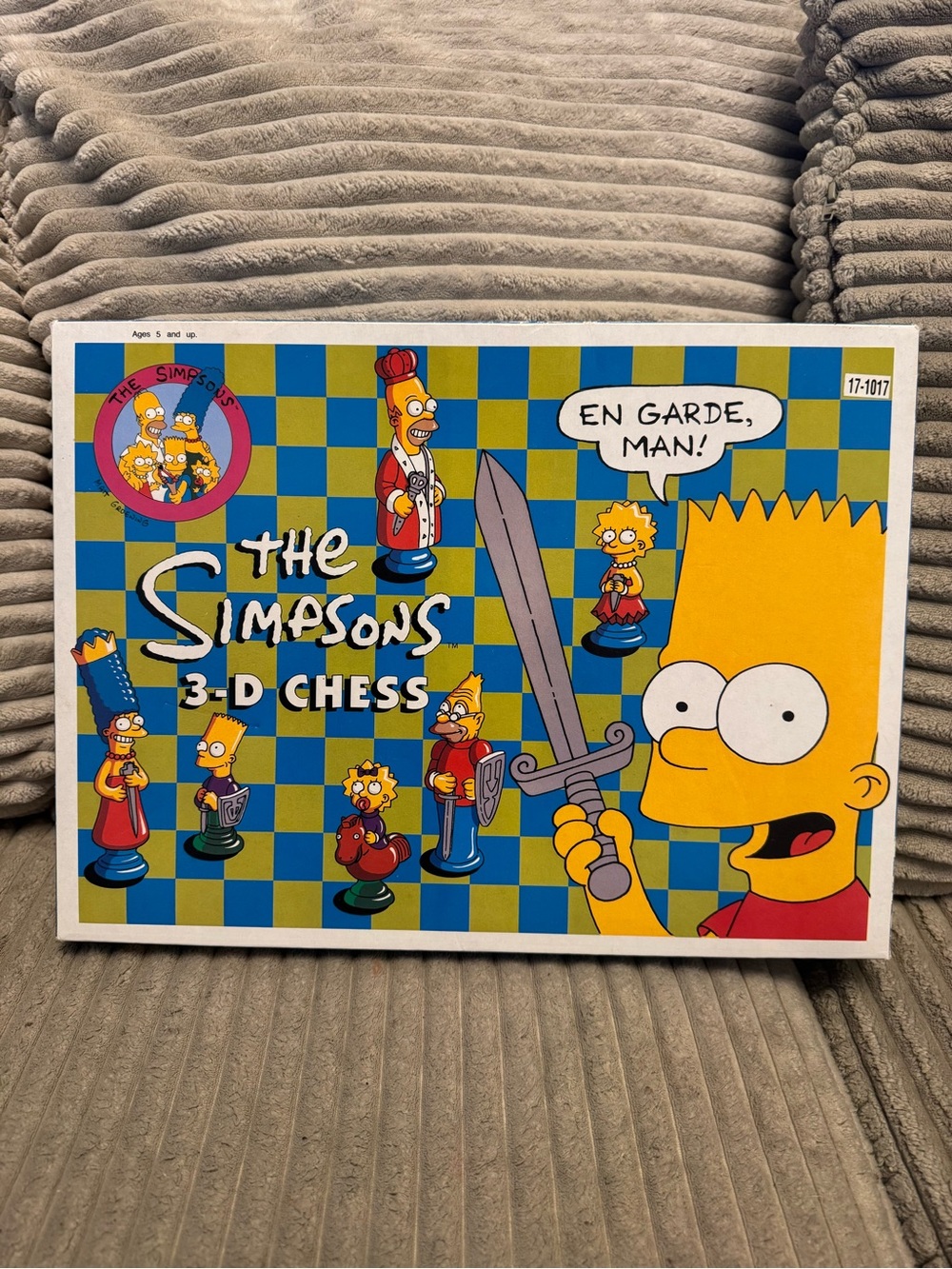 The Simpsons 1991 Vintage 3-D Chess Board Game Complete Set